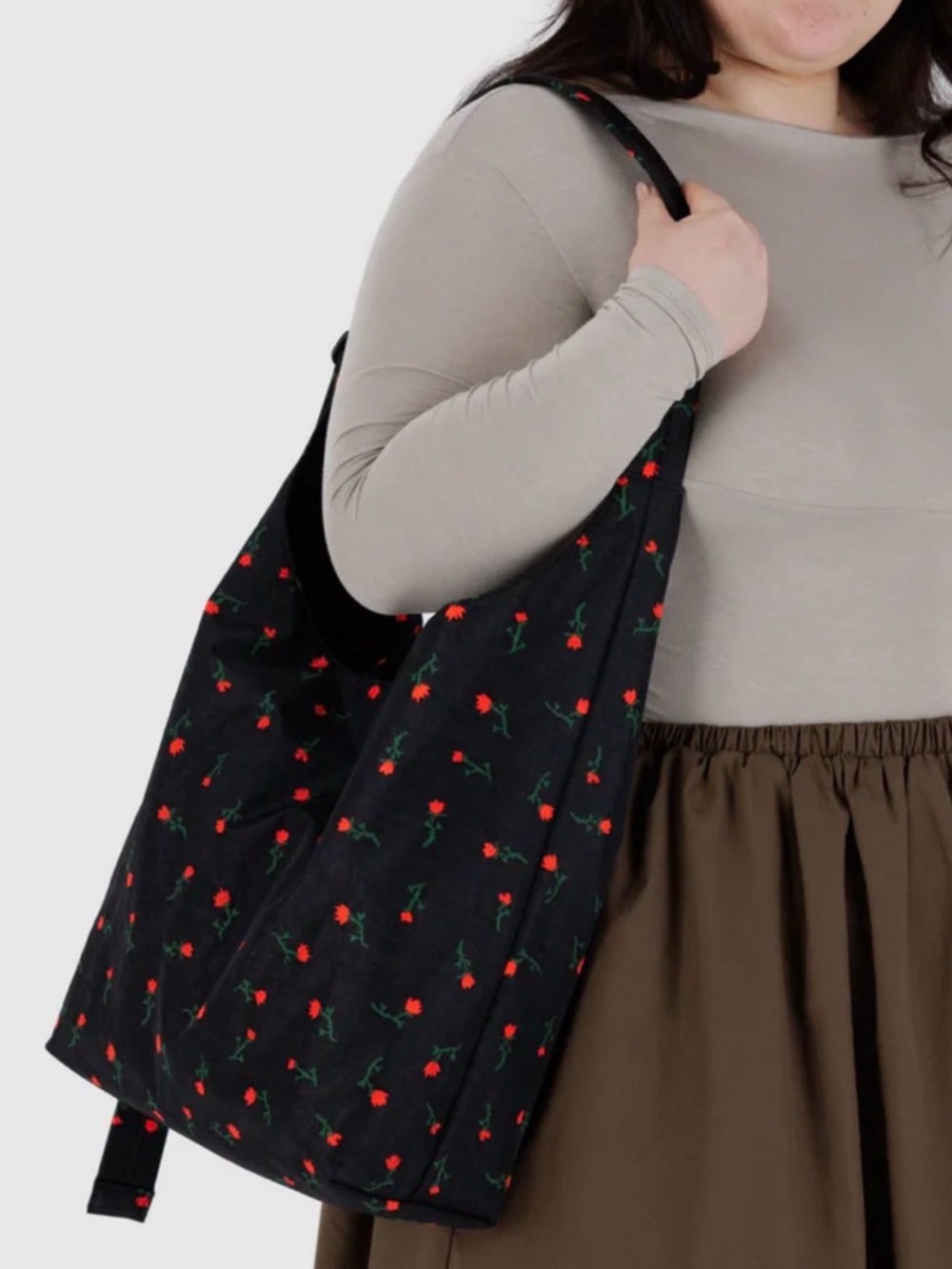 Baggu Large Nylon Sling in Painted Wildflower - Picture 5 of 5